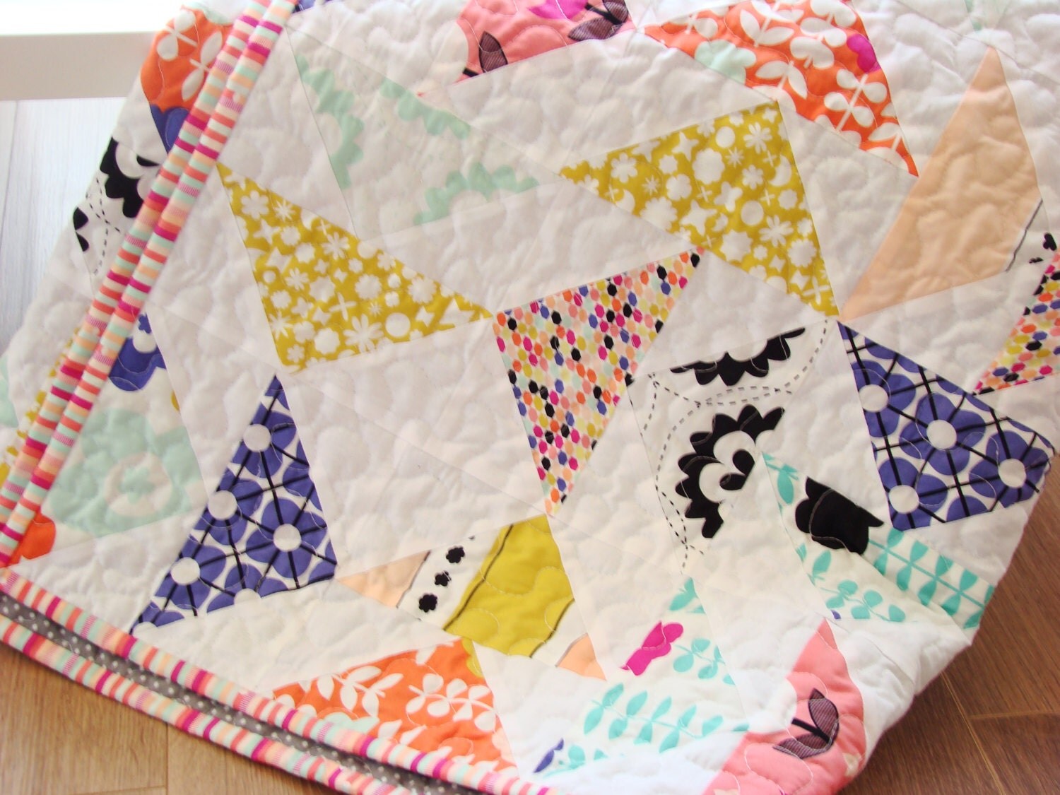 Child Quilt / Lap Quilt / Kid Quilt / Throw Quilt / Modern