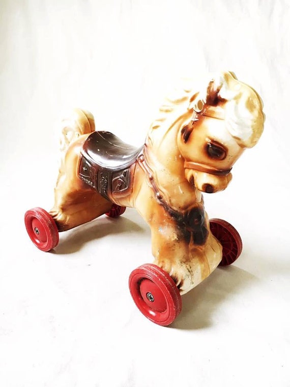 vintage-1960s-wonder-horse-on-red-wheels-by-70westvintage-on-etsy