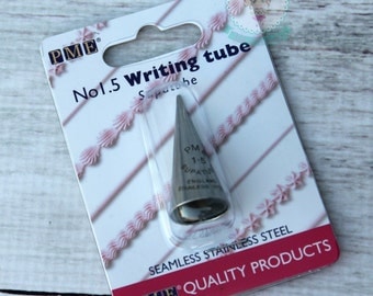 FAST SHIPPING!! 0, 1, 1.5, 2, 2.5, 3, 3.5 PME Supatube writing tip, Stainless steel decorating tip,