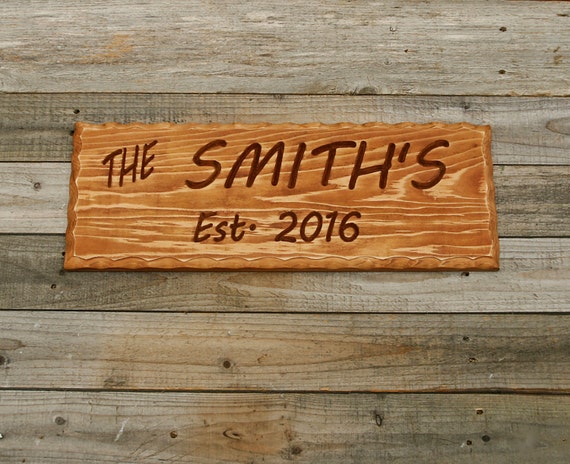 Items similar to Custom Wood Sign, Family Name Sign, Rustic Wood Sign ...
