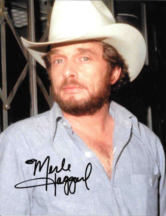 MERLE HAGGARD signed AUTOGRAPHED 8x10 photo by crystallynnsphotos