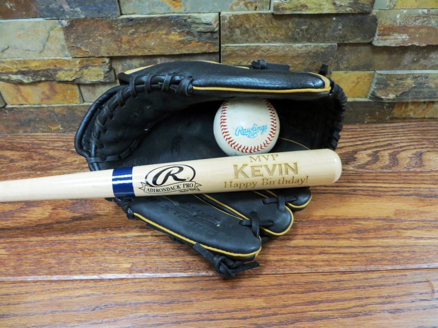 Personalized Mini Baseball Bat Ring bearer Gift for Kids