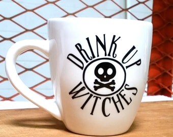 Halloween mug - halloween coffee cup - I'm here for the boos - drink up witches - halloween decor - fall mug - halloween party favors - gift