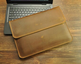 2016 New Macbook 13 Macbook 15 with Touch Bar Leather MacBook Pro Case, MacBook Air Cover 11", 13" to 15.4" MacBook Sleeve Leather Sleeve