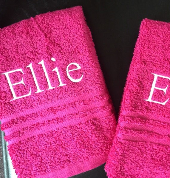 Embroidered Hand Towels Personalized Hand Towels by ItsSewDanielle