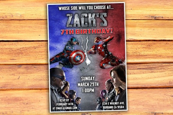 Civil War Party Invitations 8