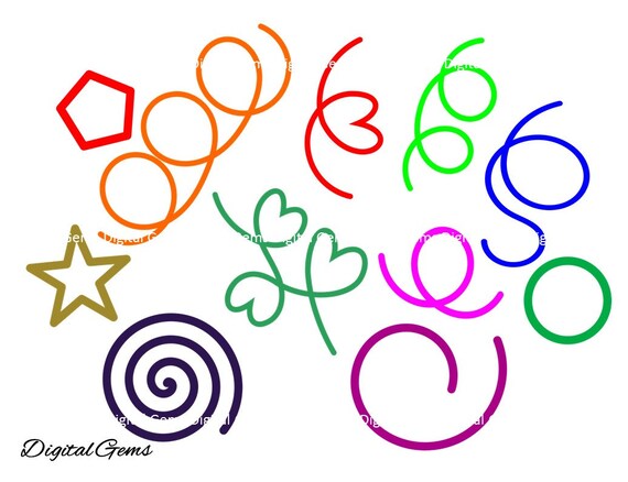 Download Shapes and Swirl Flourishes SVG Cutting Files For by ...