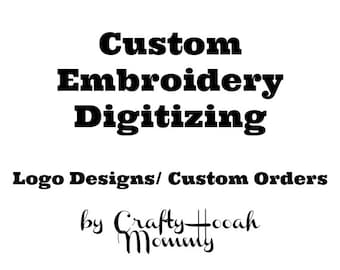 Custom Order Embroidery Designs, Embroidery Digitizing, Custom Embroidery Patterns, Logo Digitizing, Hand Digitized Designs, Simple Logo