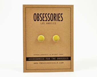 Tennis Ball Jewelry Tennis Earrings Stud Earrings Post Tennis Jewelry Tennis Accessories Tennis Player Tennis Team Tennis Racket Tennis Gift