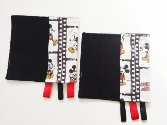 Baby Mickey mouse suck pads drool pads teething by KidoodleBugBaby