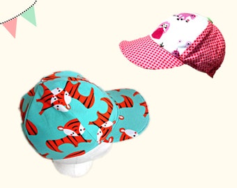 Baseball cap PDF sewing pattern - AnniNanni Baseball Cap - summer spring hat - kids - children