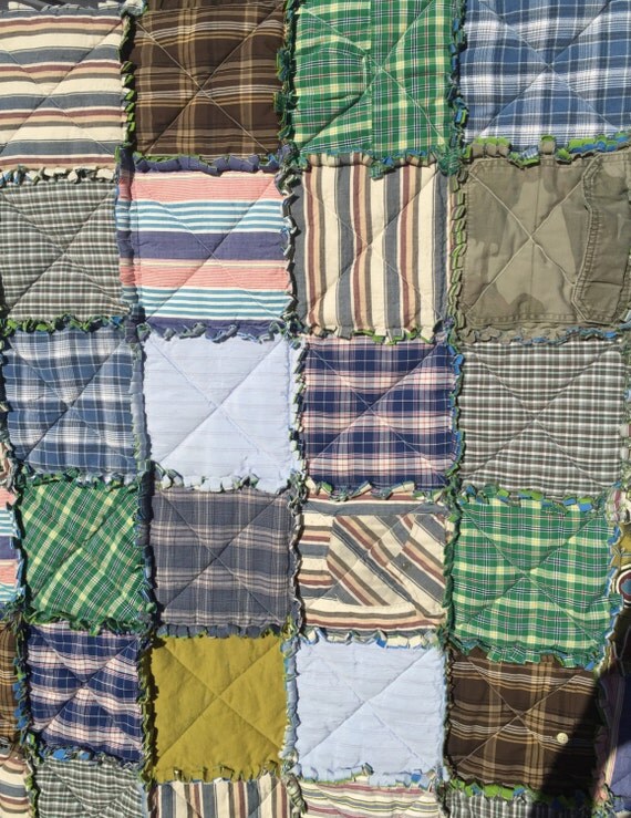 MEMORIAL QUILT made from loved ones clothing