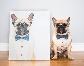 Custom pet portrait, custom dog portrait painting, custom dog painting, custom pet painting