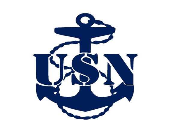 US NAVY ANCHOR Vinyl Window Decal Pick Your Size And Color