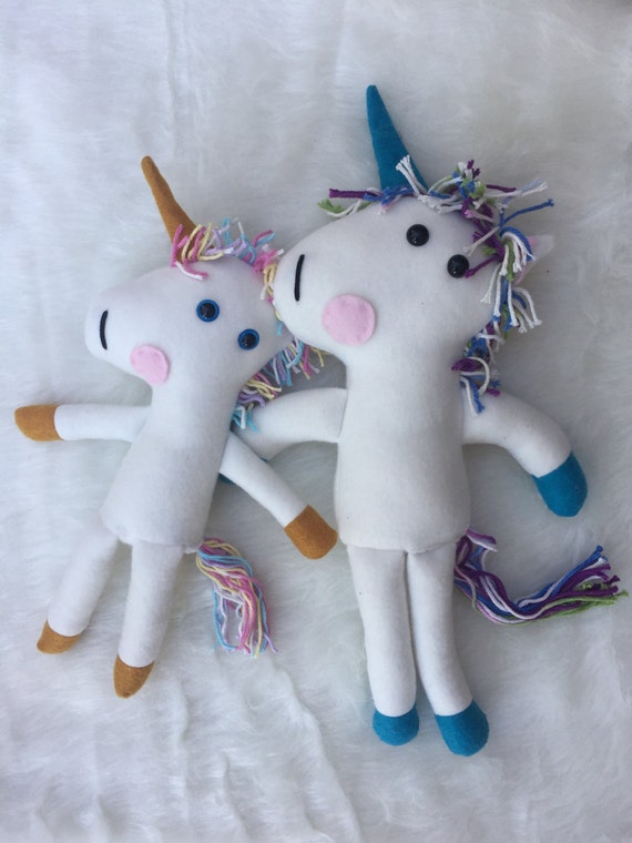 Mini Unicorn Plush / Miniature Unicorn Stuffed by PandasPlayroom