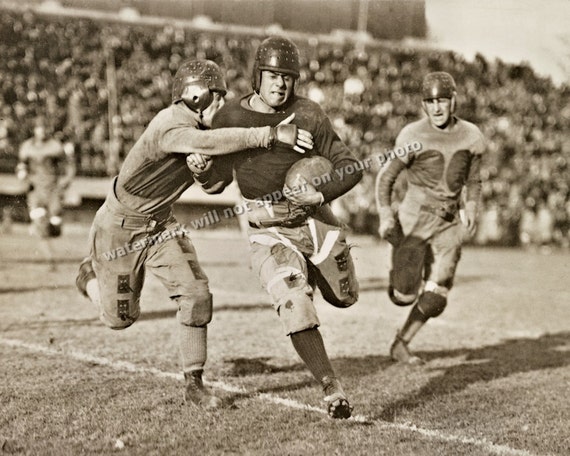 Vintage 1940s LEATHERHEAD FOOTBALL GAME Reprint by PictureRelic