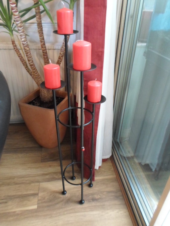 Items similar to Wrought Iron Steel) Custom Made Candle Holder
