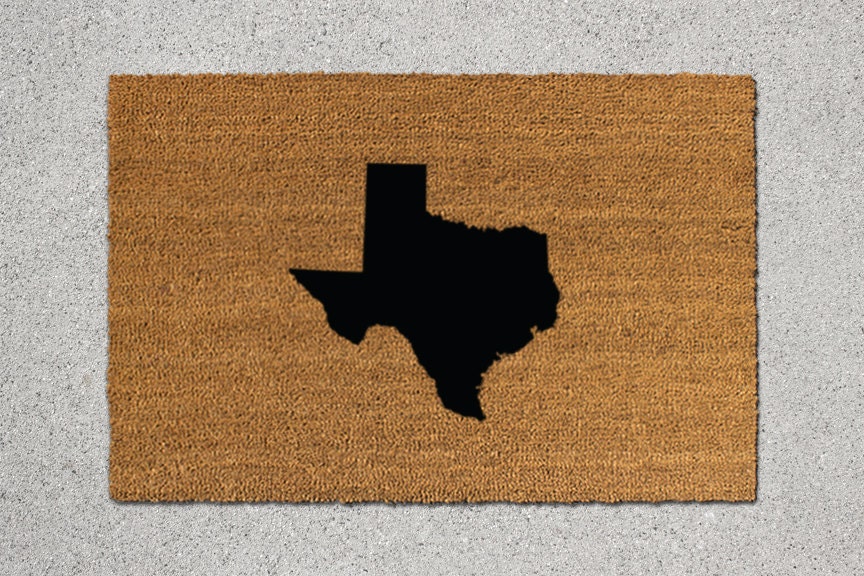Texas Doormat Texas Door Mat Texas Mat by TheDoormatory