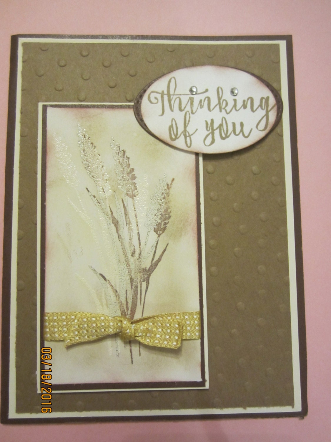 Thinking Of You Card by ADpapercrafts on Etsy