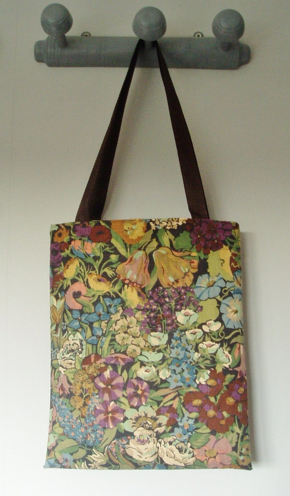 handmade tote shopper book bag handbag from vintage liberty of handmade tote shopper book bag handbag from vintage liberty of