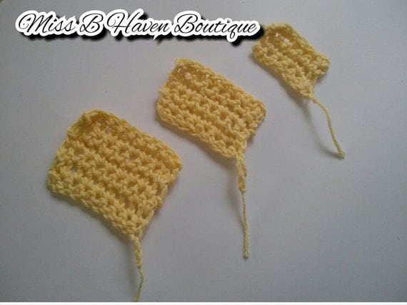 Crochet Tampon starter set set of three rewashable tampons