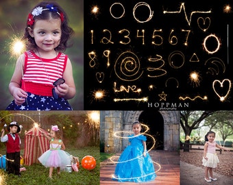 Sparkler Overlays by Hoppman Photography