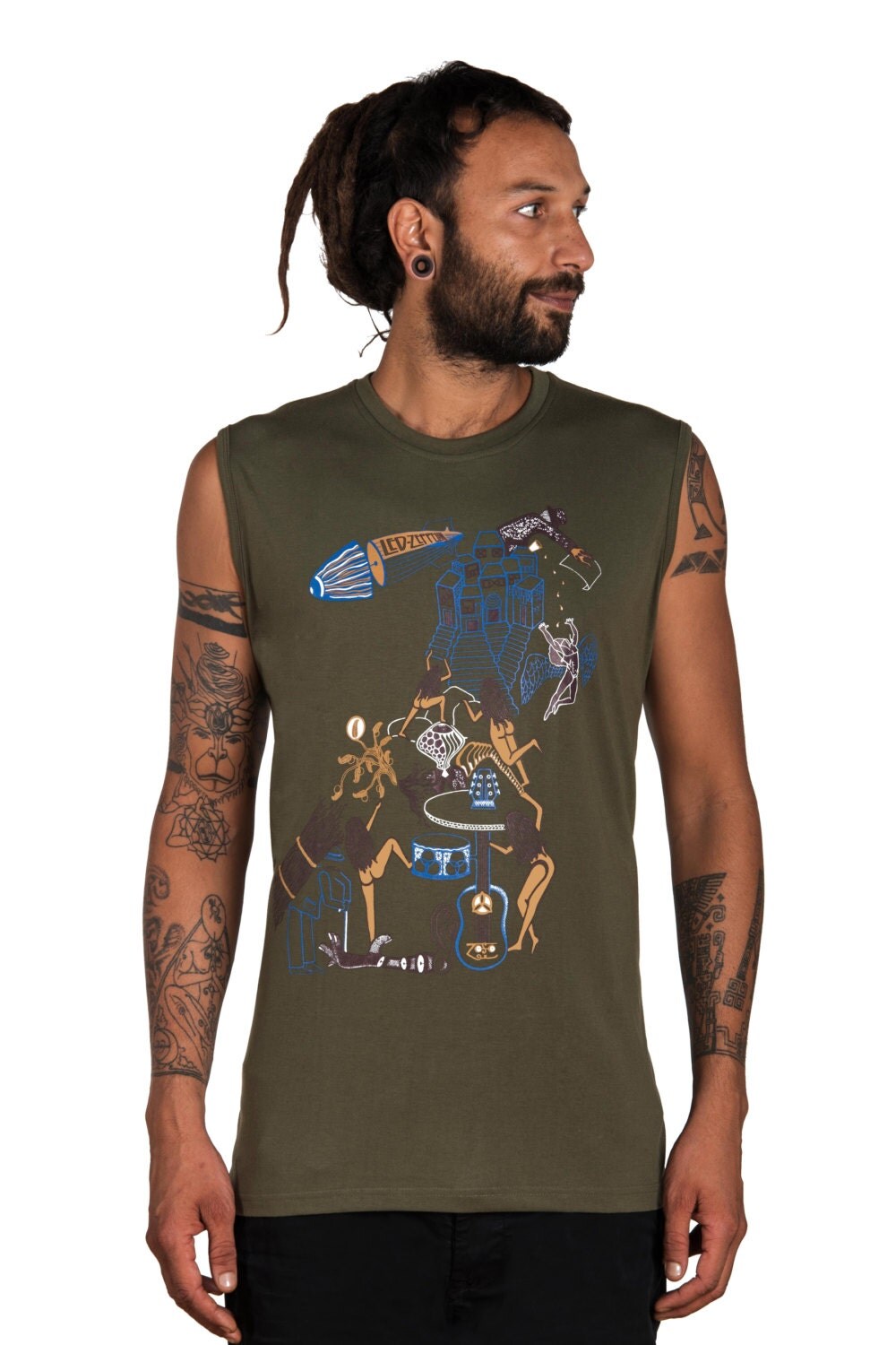 led zeppelin sleeveless shirt