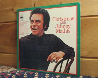 Items similar to Glittered Johnny Mathis Sounds of Christmas Album on Etsy