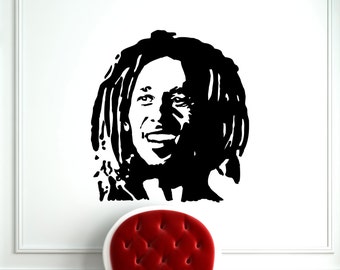 Bob Marley Decal Music Wall Vinyl Decal Home Interior Wall Art Decoration Mural (227s)