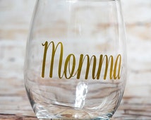 Popular items for mom wine glass on Etsy