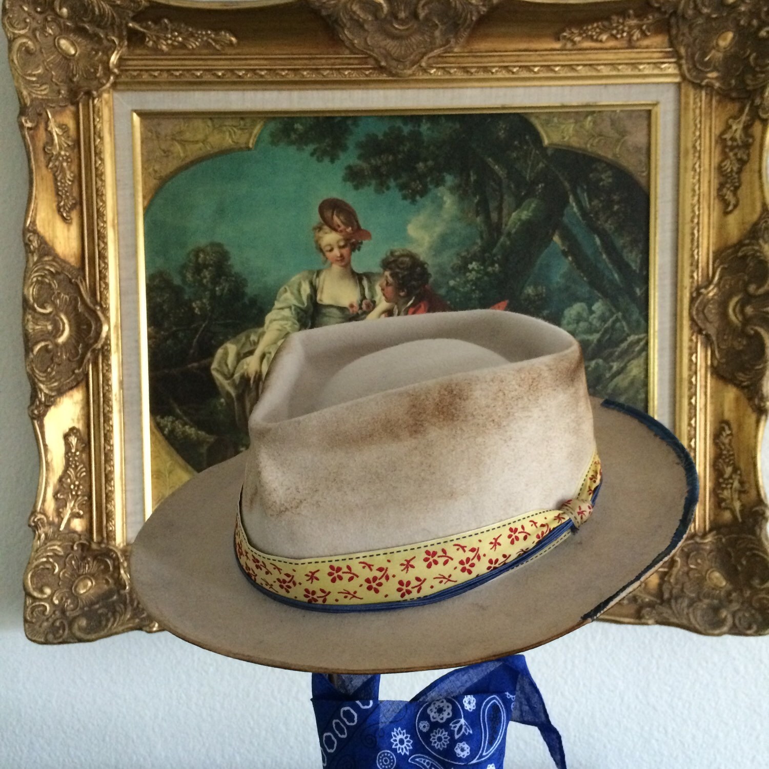 Custom Mens Hat Wide brim fedora mens custom hat handmade