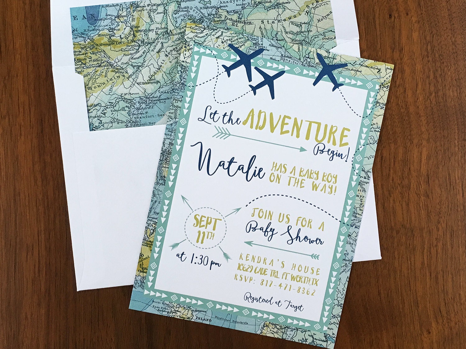 Travel Shower Invitations 2