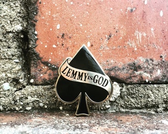 Lemmy IS God - Motorhead Hard Enamel Pin