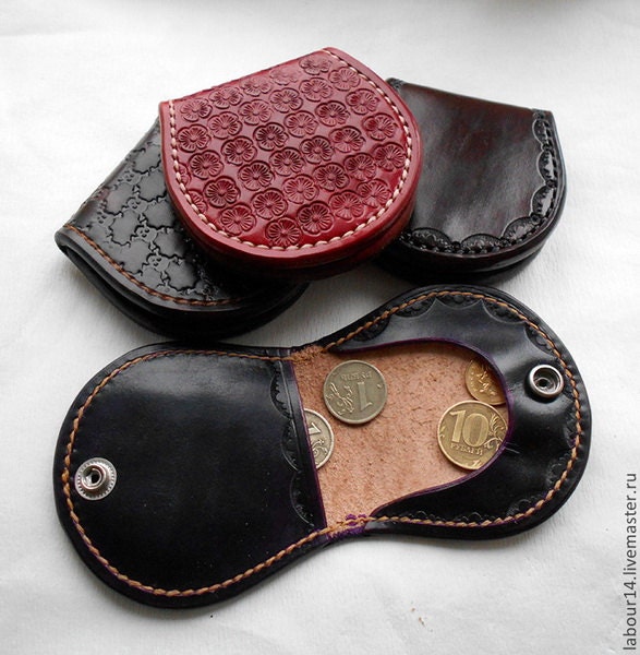 PDF Pattern Coin Wallet Leather Coin Purse by LeatherPatternCraft