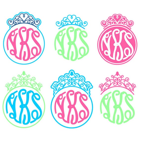 Free Free 73 Princess Crown Monogram Svg SVG PNG EPS DXF File