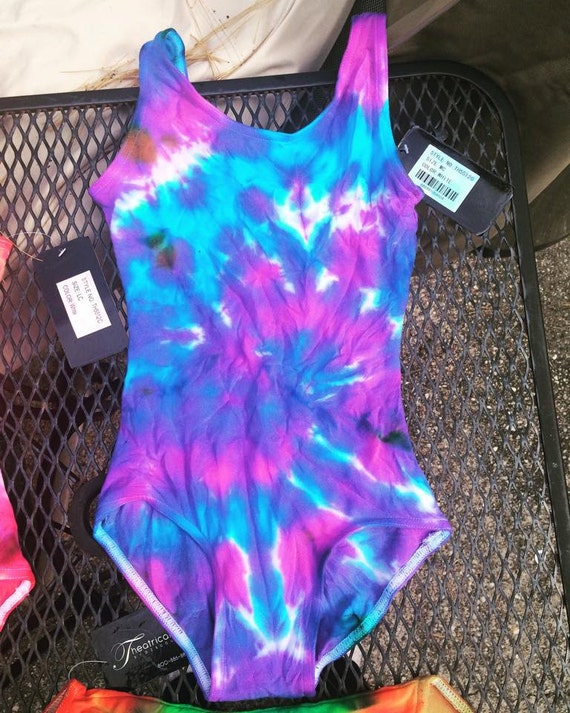 Tiedye Leotard by Handmadebyashly on Etsy