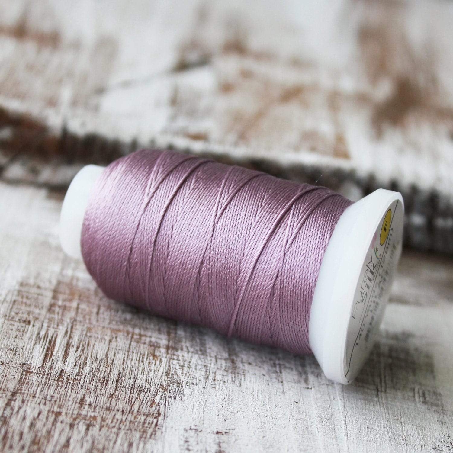 Pink Silk, Lilac Silk Cord, Silk Thread, 130M, Pink Thread, Beading