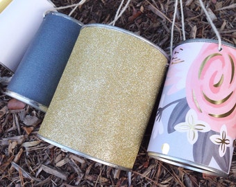 Wedding Tin Cans - Just Married/Make Some Noise/Car Cans/Aluminum Cans/Bride/Groom/Custom/Getaway/Tin Cans/Rustic/Chic/Charm/Wedding/Decor