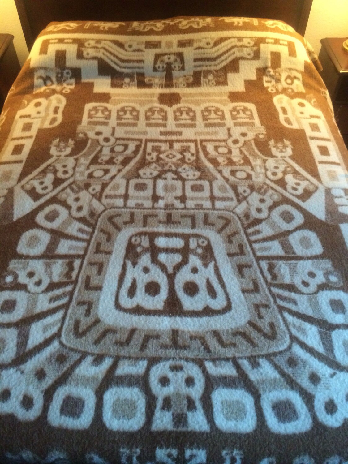 HUANCATEX Peruvian 100 Llama Wool Blanket