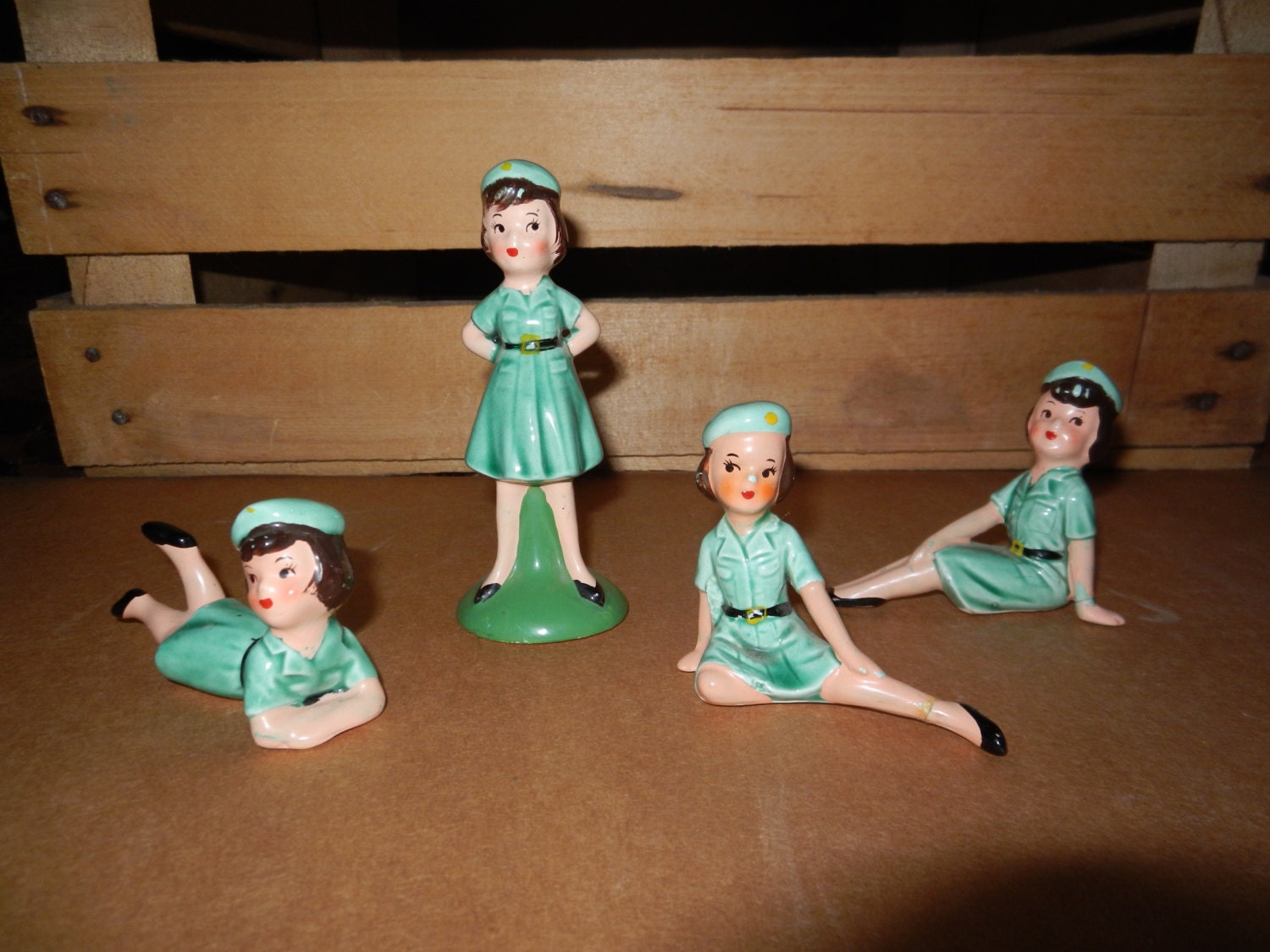Vintage Girl Scout figurines