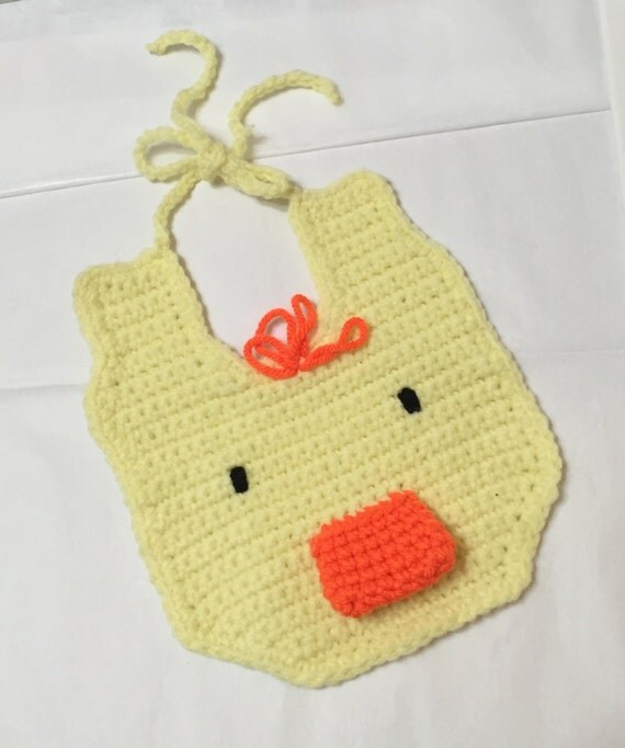 Baby BibCrocheted Duck Baby Bib Duck Bib Baby Accessories