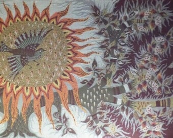 Very large tapestry circa 1960's signed M.Ray - Very large tapestry circa 1960's signed M.Ray