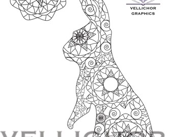instant download printable easter coloring page adult coloring book page bunny coloring page - Easter Coloring Pages For Adults instant download printable easter coloring page adult coloring book page bunny coloring page - Easter Coloring Pages For Adults