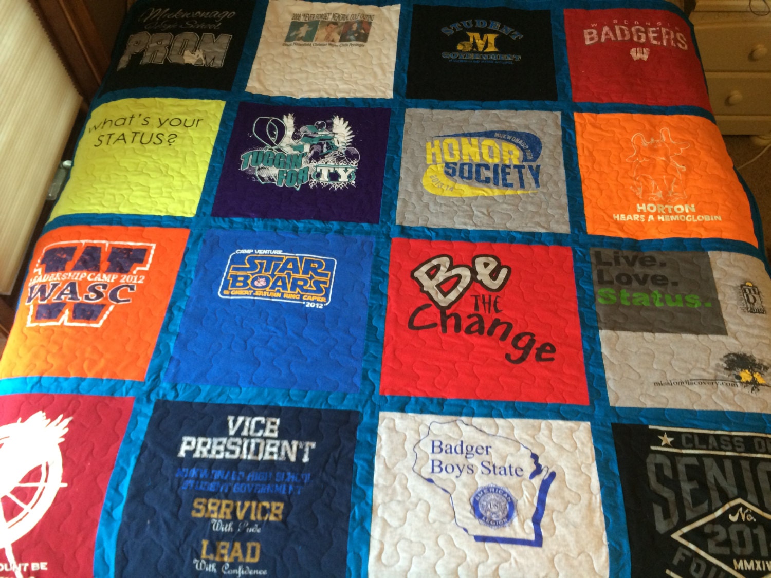 double sided tshirt quilt