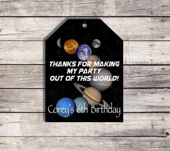 space favor tags outer space space birthday by sarahfinndesign
