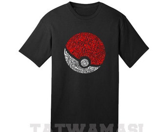 Pokeball tshirt | Etsy