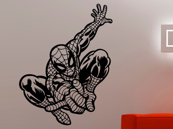 Spiderman Wall Decal Comics Superhero Sticker Vinyl Wall 0778