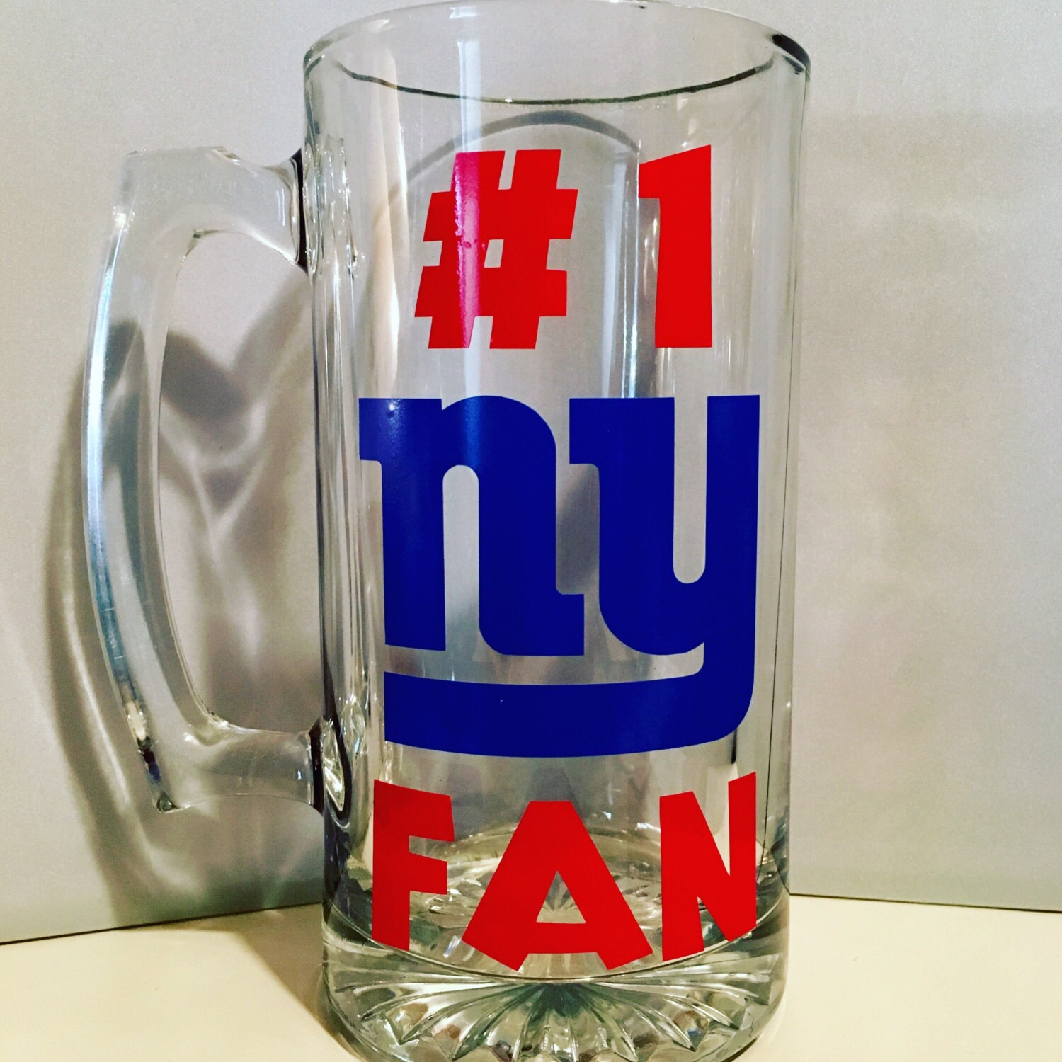 New York Giants Beer Mug NY Giants 1 fan NY Giants