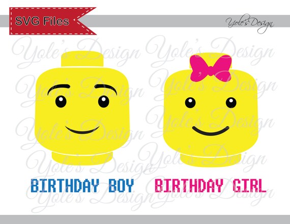Download INSTANT DOWNLOAD Lego Birthday Girl and Birthday Boy by ...