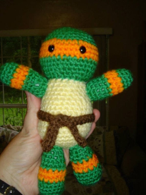 Teenage Mutant Ninja Turtle Inspired Orange Mask Amigurumi